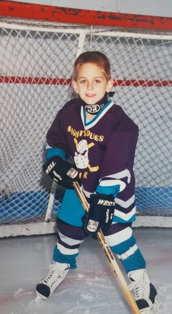 Frédéric au hockey